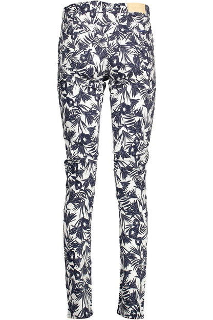 Gant Chic Slim-Fit Organic Cotton Trousers - PER.FASHION