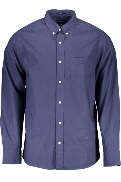 Gant Classic Blue Organic Cotton Shirt - PER.FASHION