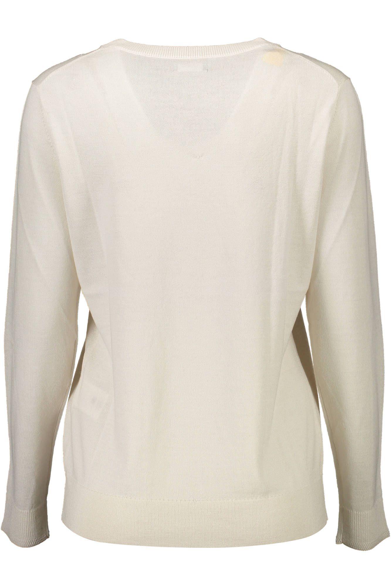 Gant Elegant Beige Wool Sweater with Classic Logo - PER.FASHION