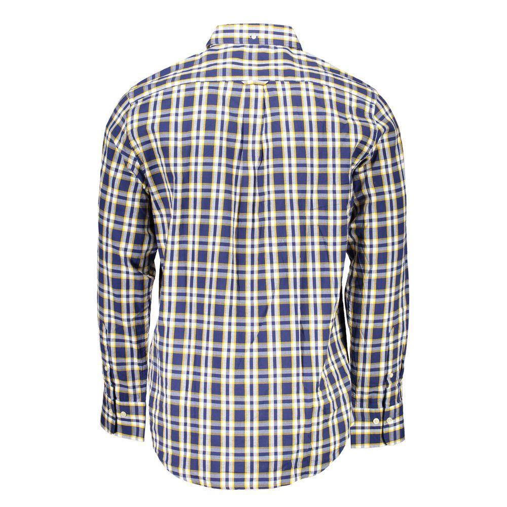 Gant Elegant Blue Cotton Button-Down Shirt - PER.FASHION