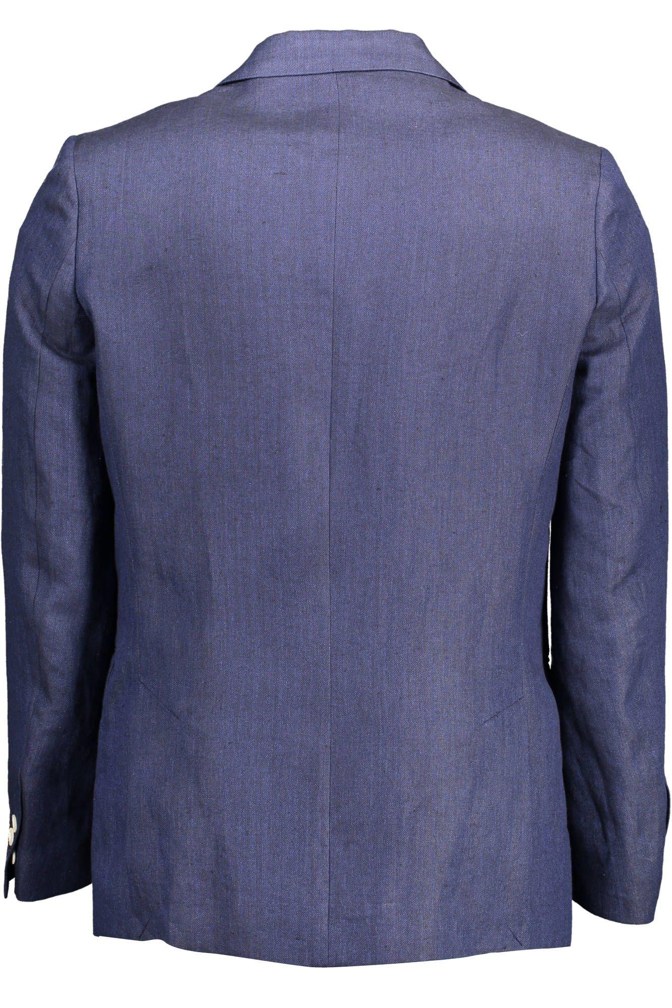 Gant Elegant Blue Linen Classic Jacket - PER.FASHION