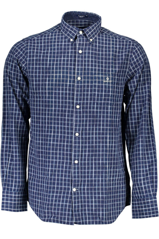 Gant Elegant Blue Organic Cotton Shirt for Men - PER.FASHION