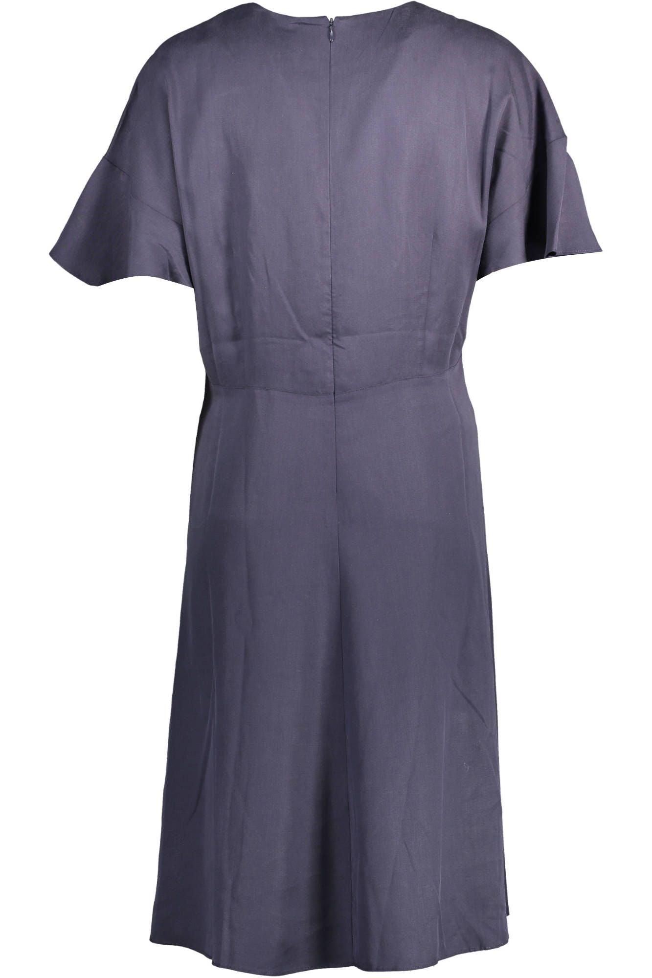 Gant Elegant Blue Short-Sleeve Dress - PER.FASHION