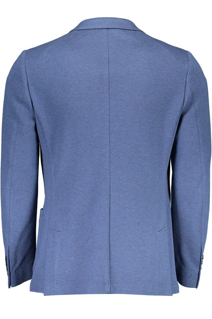 Gant Elegant Cotton Blend Blue Jacket - PER.FASHION