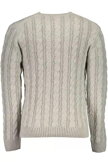 Gant Elegant Gray Wool-Blend Sweater - PER.FASHION