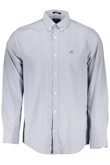 Gant Elegant Organic Cotton Blend Blue Shirt - PER.FASHION