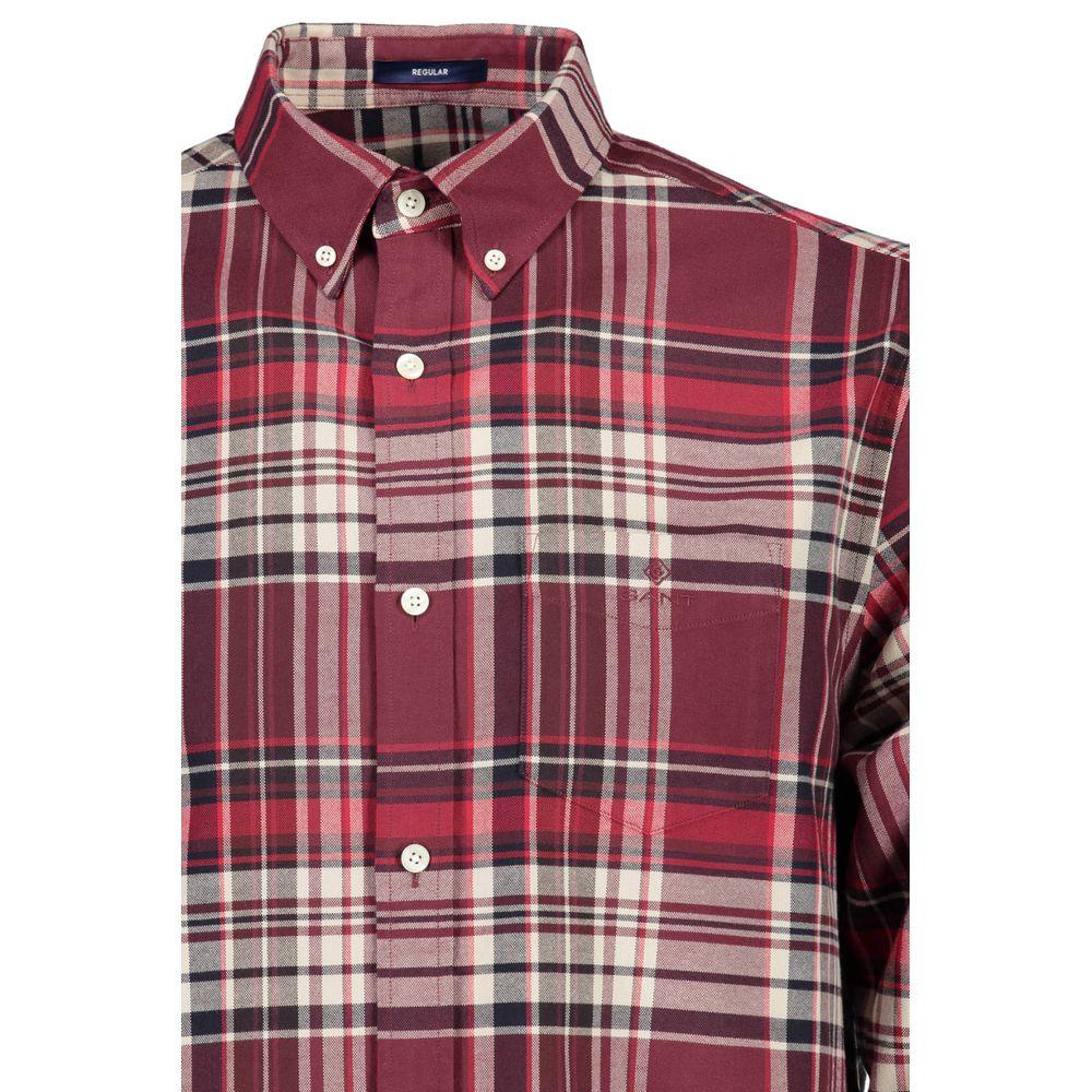 Gant Elegant Pink Button-Down Men's Shirt - PER.FASHION