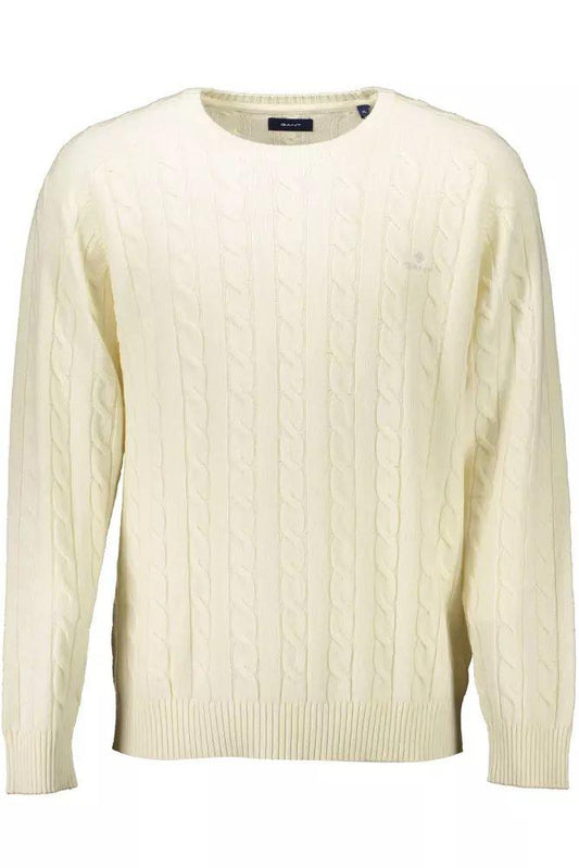 Gant Elegant White Woolen Sweater - PER.FASHION