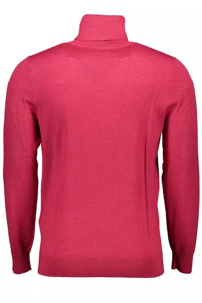 Gant Elegant Wool Mock Neck Sweater in Pink - PER.FASHION