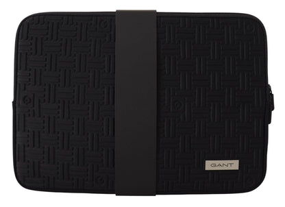 Gant Sleek Black Neoprene Laptop Sleeve - PER.FASHION