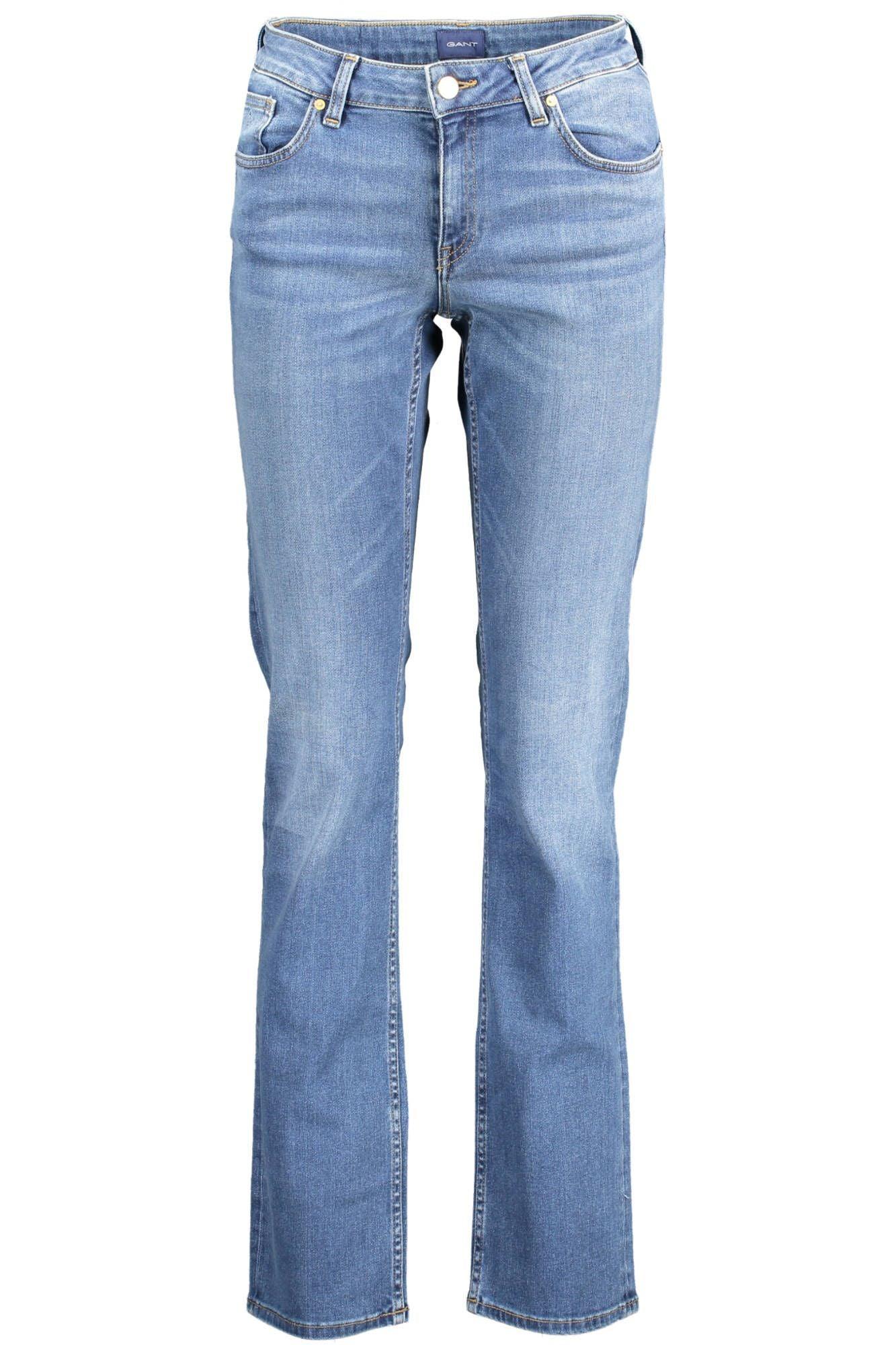 Gant Chic Slim-Fit Faded Blue Jeans - PER.FASHION