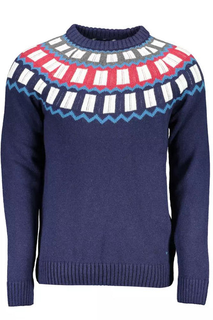 Синий дизайнерский свитер из смеси альпаки Gant