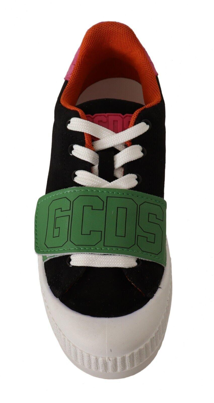 GCDS Stylish Multicolor Low Top Lace-Up Sneakers - PER.FASHION