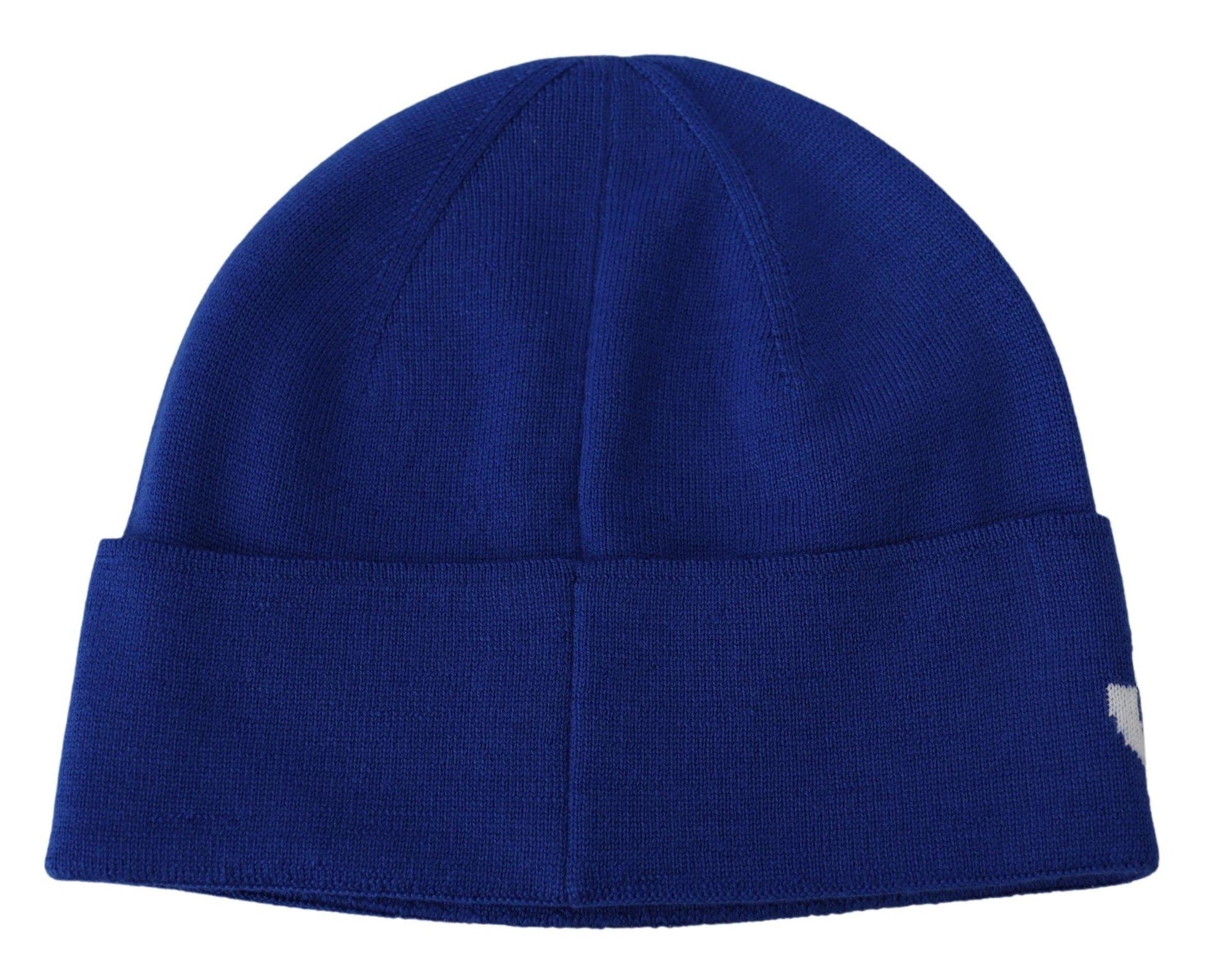 Givenchy Chic Unisex Cobalt Wool Beanie with Logo Detail - PER.FASHION