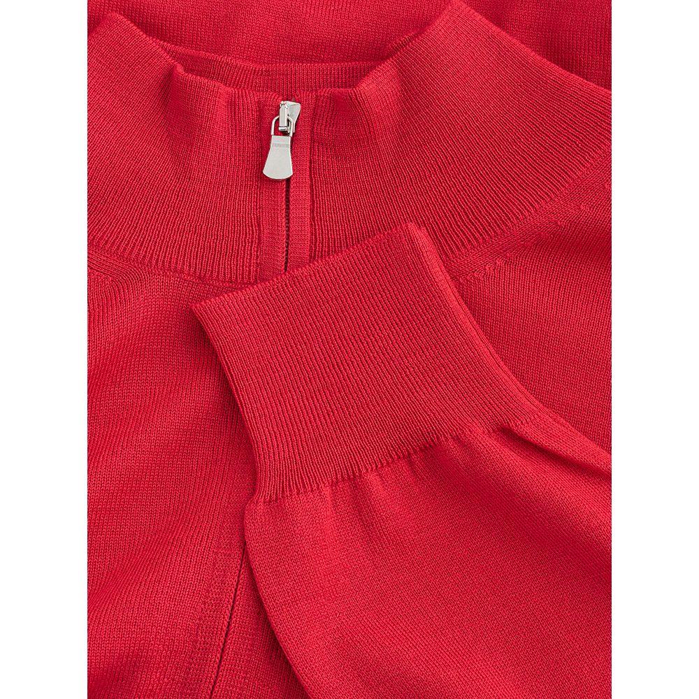Gran Sasso Elegant Crimson Wool T-Shirt for Men - PER.FASHION