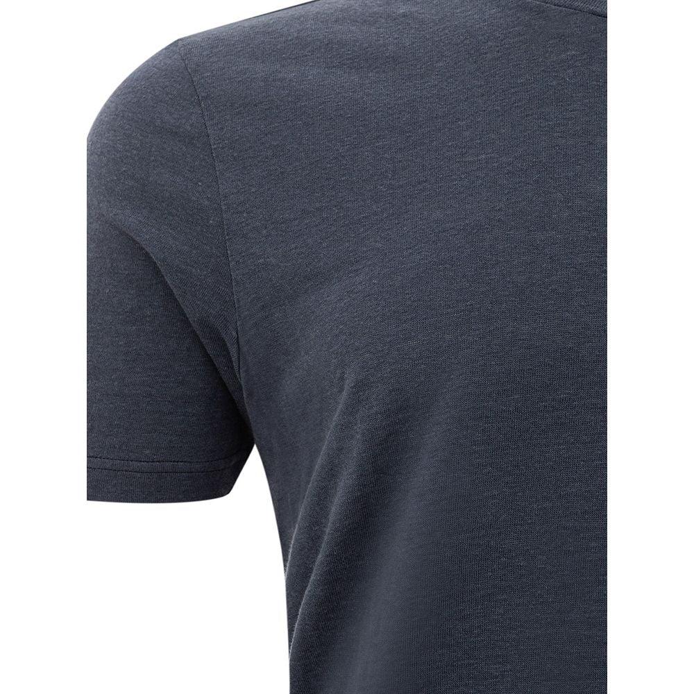 Gran Sasso Elegant Gray Cotton T-Shirt - PER.FASHION
