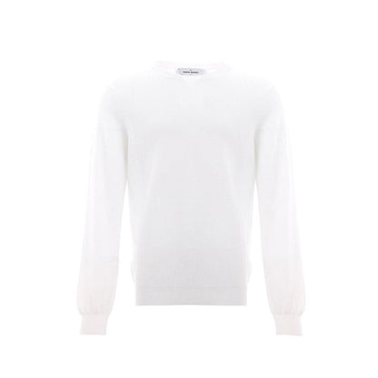 Gran Sasso Elegant Italian White Cotton T-Shirt - PER.FASHION