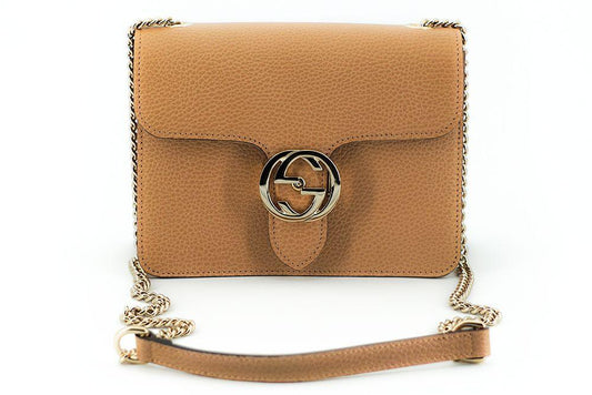 Gucci Elegant Beige Shoulder Bag with GG Snap - PER.FASHION