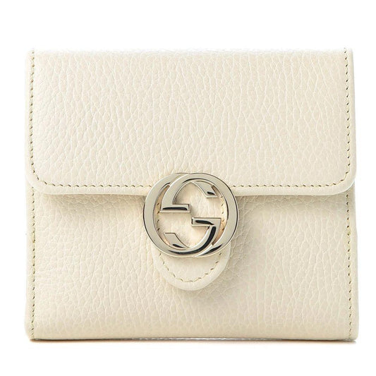 Gucci Elegant Ivory Leather Bifold Wallet - PER.FASHION