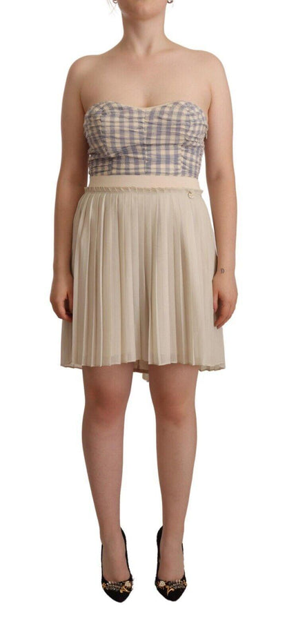 Guess Chic Beige Strapless A-Line Dress - PER.FASHION