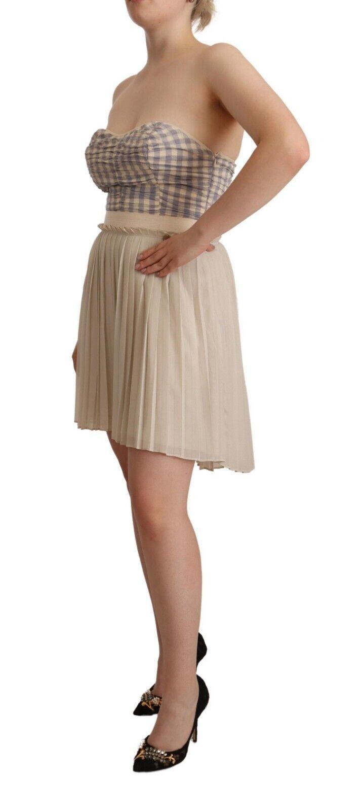 Guess Chic Beige Strapless A-Line Dress - PER.FASHION