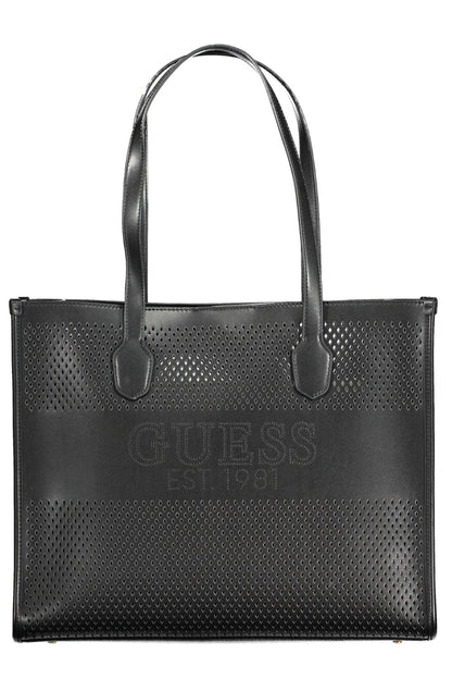 Guess Jeans Chic Black Convertible Shoulder Bag with Pochette - PER.FASHION