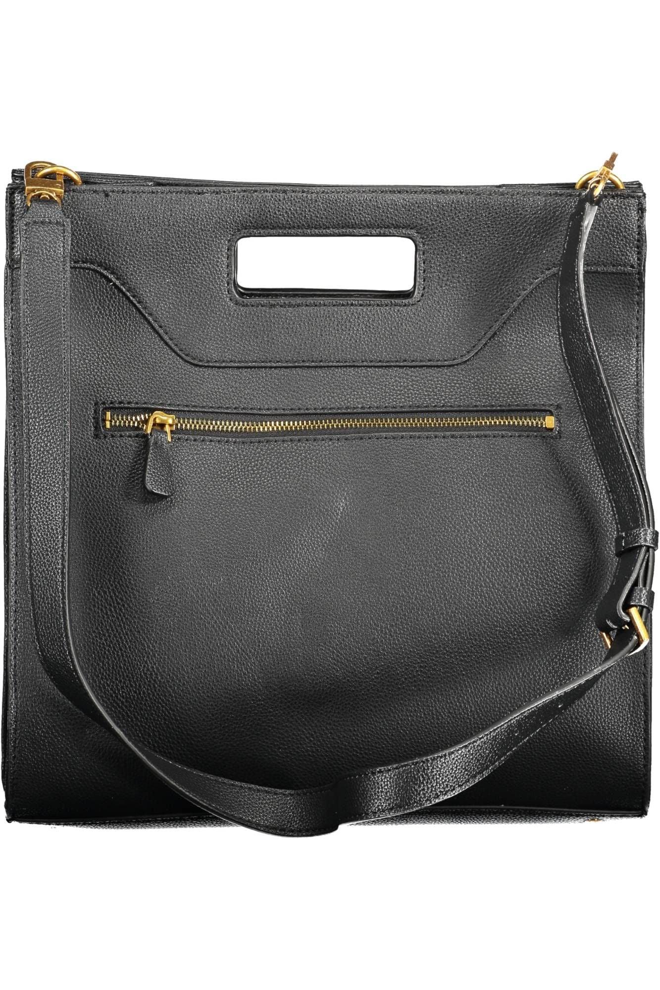 Guess Jeans Chic Black Handbag with Contrasting Details - PER.FASHION