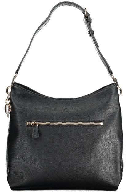 Guess Jeans Chic Black Polyurethane Shoulder Bag - PER.FASHION