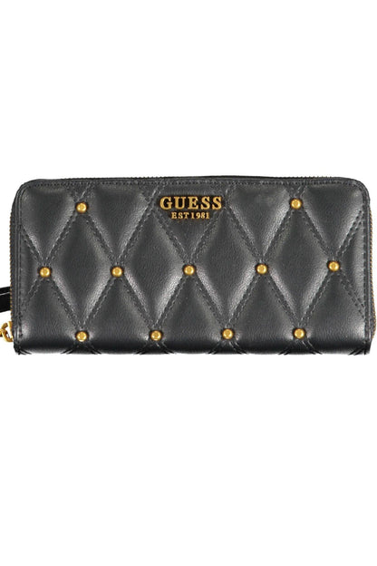Guess Jeans Chic Contrasting Details Zip Wallet - PER.FASHION