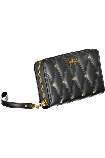 Guess Jeans Chic Contrasting Details Zip Wallet - PER.FASHION