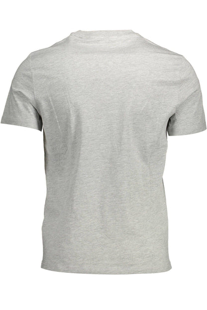 Guess Jeans Chic Gray Slim Fit Organic Cotton Tee - PER.FASHION