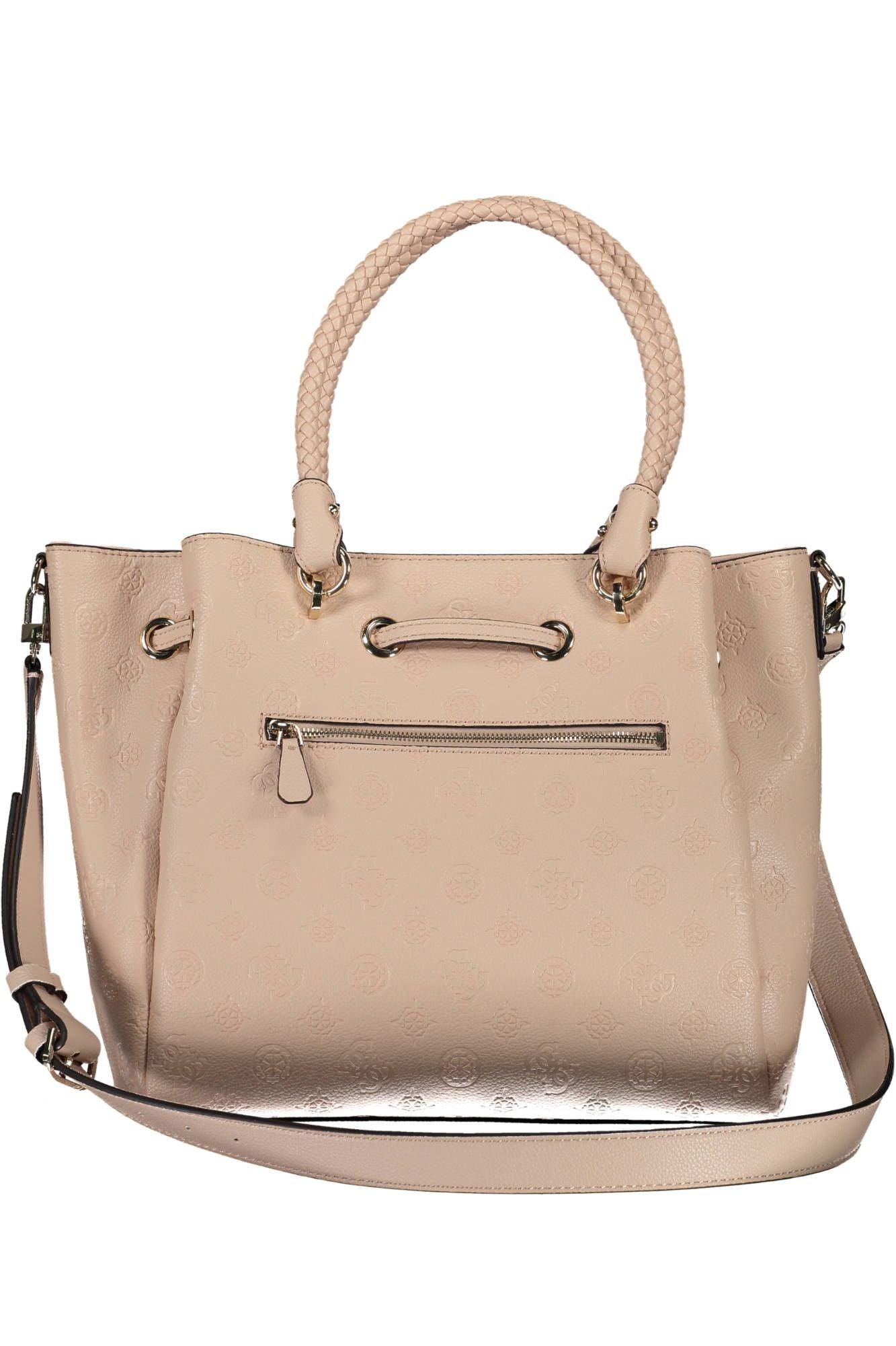 Guess Jeans Chic Pink Drawstring Handbag – Timeless Elegance - PER.FASHION