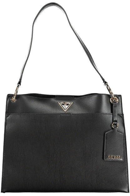 Guess Jeans Chic Snap-Closure Shoulder Bag with Contrasting Details - PER.FASHION