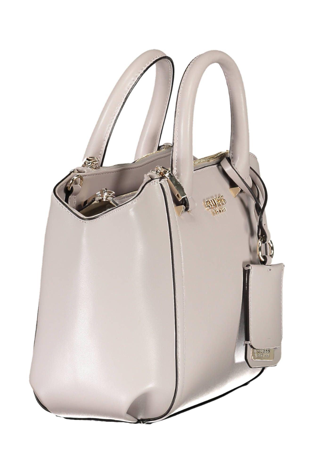 Guess Jeans Elegant Gray Handbag with Contrasting Accents - PER.FASHION