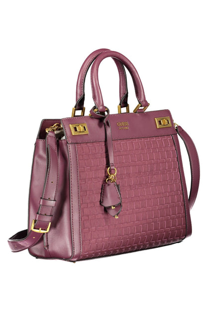 Guess Jeans Elegant Purple Polyurethane Handbag - PER.FASHION