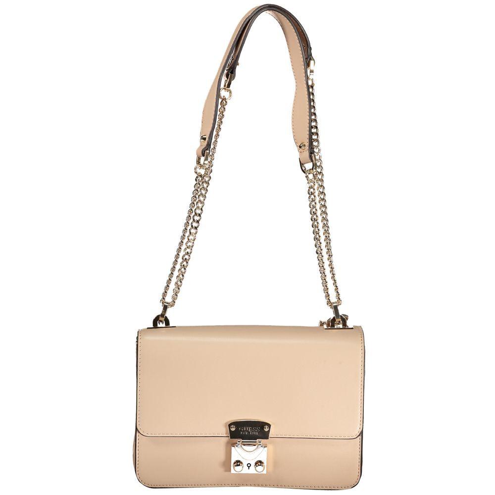 Guess Jeans Beige Polyethylene Handbag - PER.FASHION