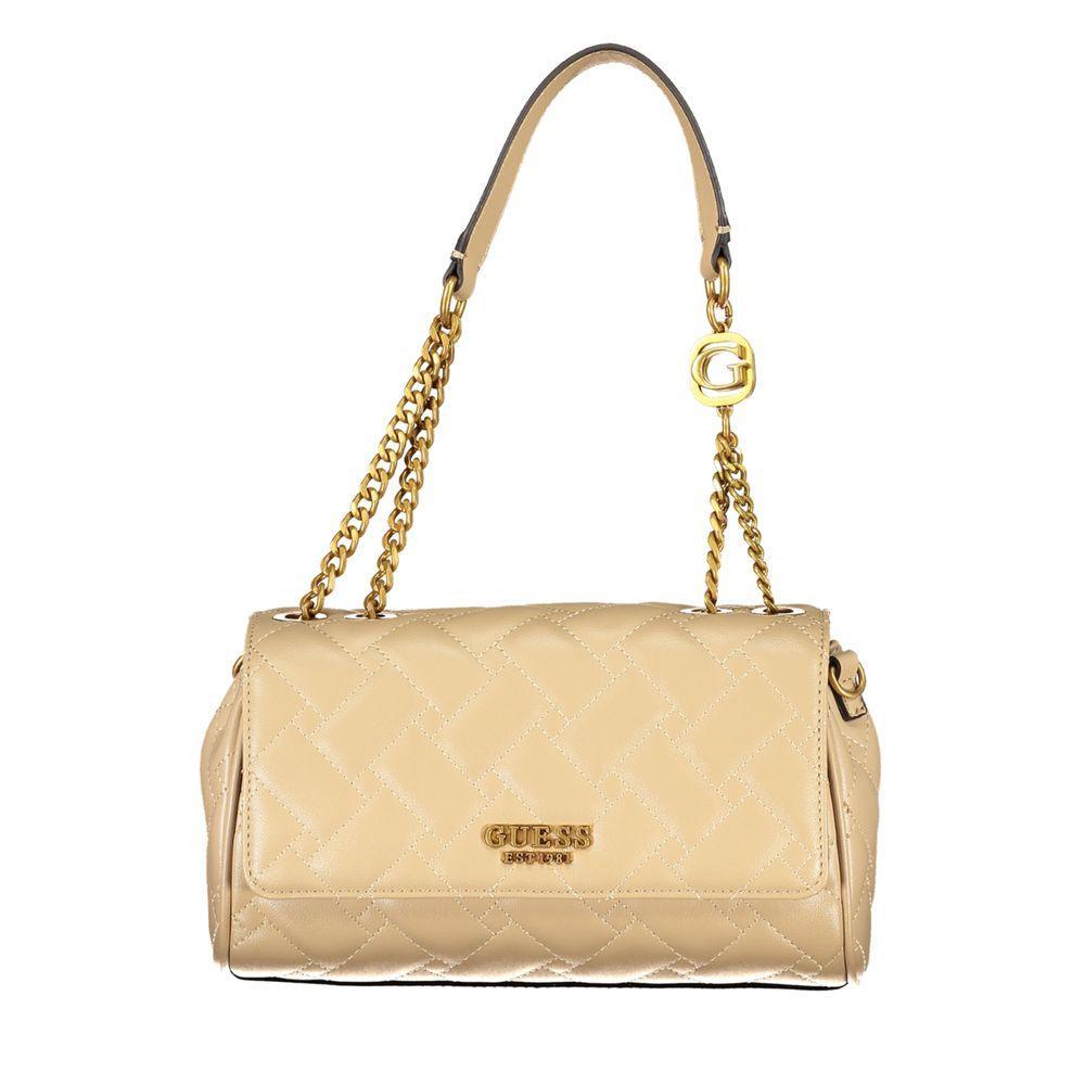 Guess Jeans Beige Polyethylene Handbag - PER.FASHION