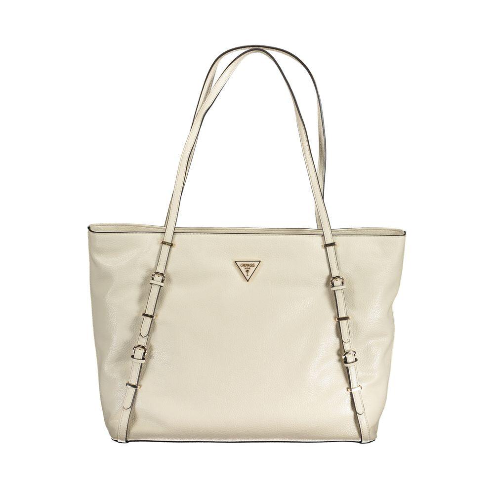 Guess Jeans Beige Polyethylene Handbag - PER.FASHION