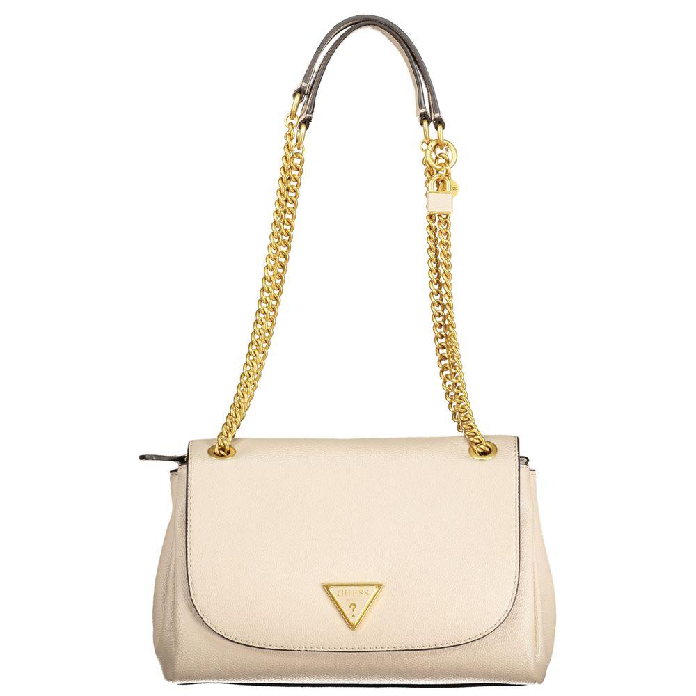 Guess Jeans Beige Polyethylene Handbag - PER.FASHION