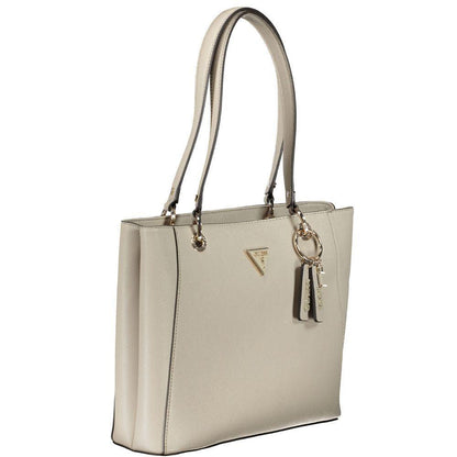 Guess Jeans Beige Polyethylene Handbag - PER.FASHION