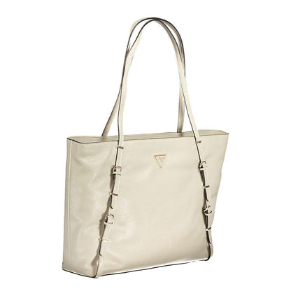 Guess Jeans Beige Polyethylene Handbag - PER.FASHION