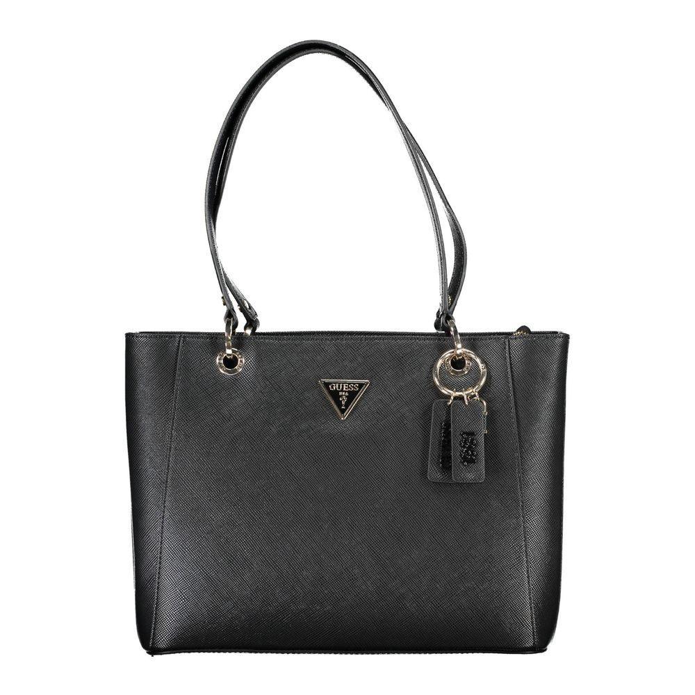 Guess Jeans Black Polyethylene Handbag - PER.FASHION