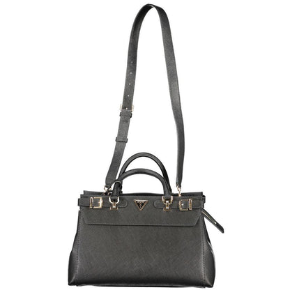 Guess Jeans Black Polyethylene Handbag - PER.FASHION