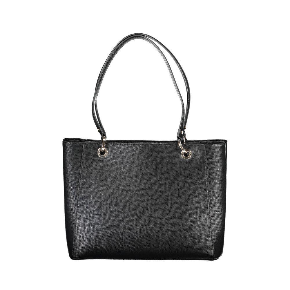 Guess Jeans Black Polyethylene Handbag - PER.FASHION