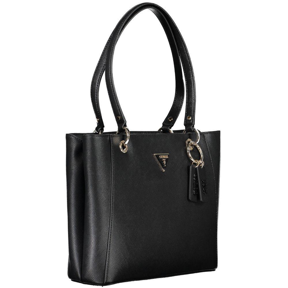 Guess Jeans Black Polyethylene Handbag - PER.FASHION