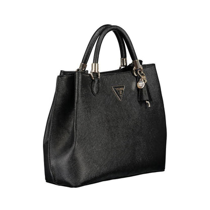 Guess Jeans Black Polyethylene Handbag - PER.FASHION