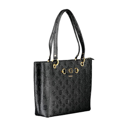 Guess Jeans Black Polyethylene Handbag - PER.FASHION