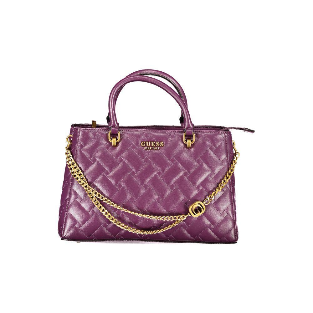 Guess Jeans Purple Polyethylene Handbag - PER.FASHION