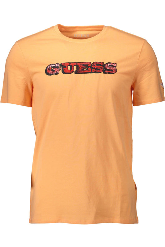 Guess Jeans Chic Orange Slim Fit Logo Tee