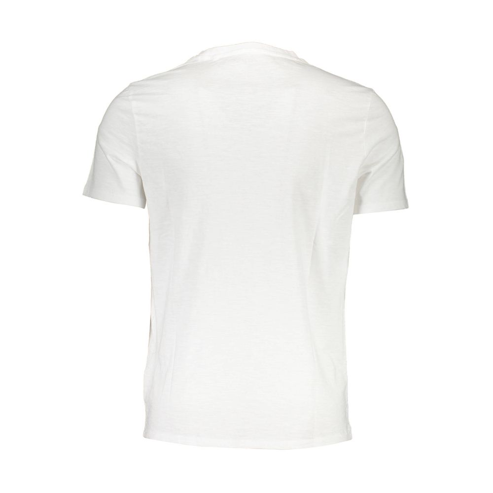 Шикарная футболка Guess Jeans с карманами и вышивкой белого цвета